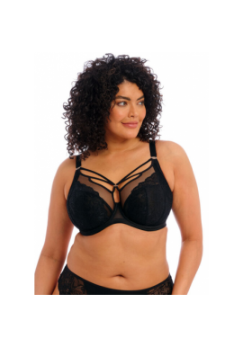 Elomi Brianna soft 40FF/90H/95G czarny ozdoba